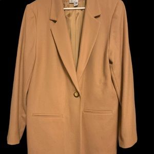 Camel Sag Harbor Wool Blazer NWT Sz 14